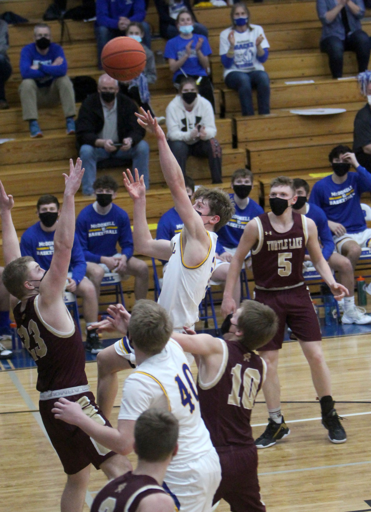 Turtle Lake at McDonell boys basketball 2-27-21